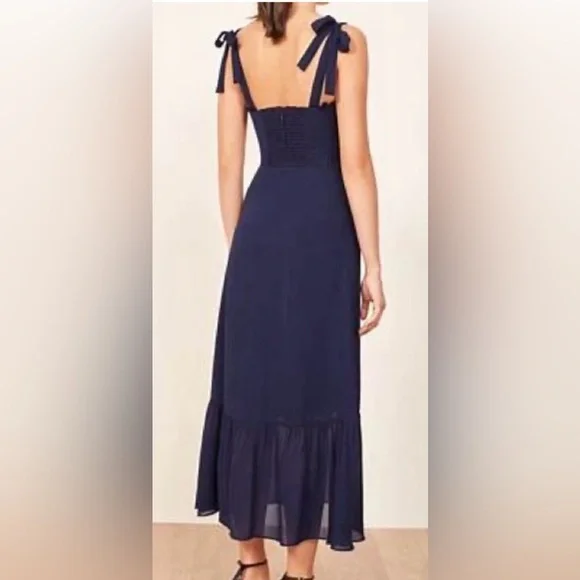 Reformation Nikita Navy Blue Women's Dress size 10- $278 - Picture 5 of 12
